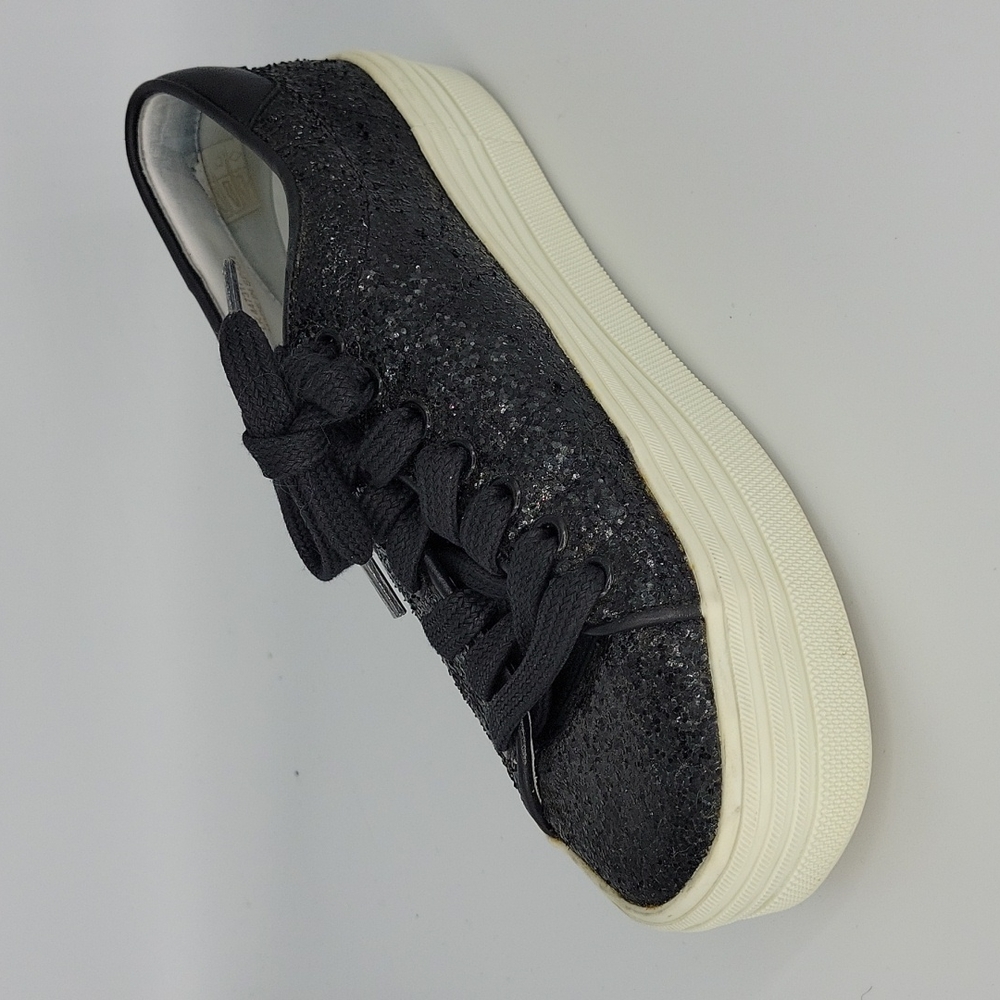 Saint Laurent Black Crystal Glitter Trainers Sneakers 37, US Size 7
